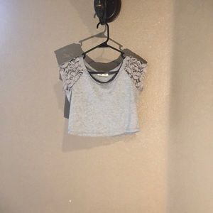 Grey crop top